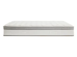 Ensemble 140 x 190 cm sommier coffre blanc + matelas ressorts ensachés 7 zones accueil TPE ép.28cm - ONEBIA de PALACIO><noscript><img width=