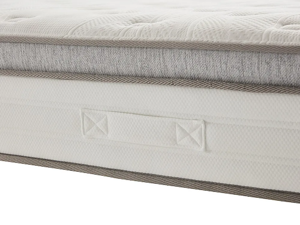 Ensemble 140 x 190 cm sommier coffre blanc + matelas ressorts ensachés 7 zones accueil TPE ép.28cm - ONEBIA de PALACIO>Vente-unique Online