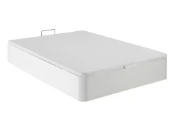 Ensemble 140 x 190 cm sommier coffre blanc + matelas ressorts ensachés 7 zones accueil TPE ép.28cm - ONEBIA de PALACIO><noscript><img width=
