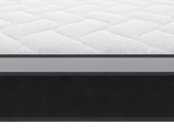 Ensemble 160 x 200 cm sommier coffre blanc + matelas hybride ressorts ensachés et mémoire de forme ép.25cm - ASTRIA Art Collection><noscript><img width=