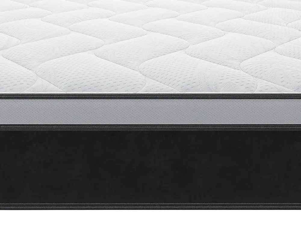 Ensemble 160 x 200 cm sommier coffre blanc + matelas hybride ressorts ensachés et mémoire de forme ép.25cm - ASTRIA Art Collection>Vente-unique Outlet
