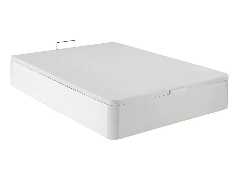 Ensemble 160 x 200 cm sommier coffre blanc + matelas hybride ressorts ensachés et mémoire de forme ép.25cm - ASTRIA Art Collection>Vente-unique Outlet