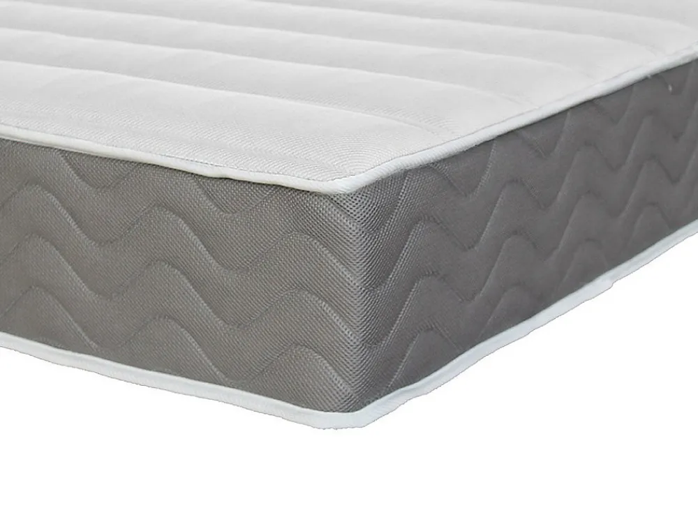 Ensemble 160 x 200 cm sommier coffre avec tiroir naturel clair + matelas mousse HD mémoire de forme et tissu 3D respirant ép.18cm>Vente-unique Best