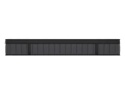 Vente-unique Ensemble 160 x 200 cm sommier coffre blanc + matelas hybride ressorts ensachés 7 zones et gel à mémoire de forme ép.25cm - TOLCA* Ensemble Sommier Et Matelas