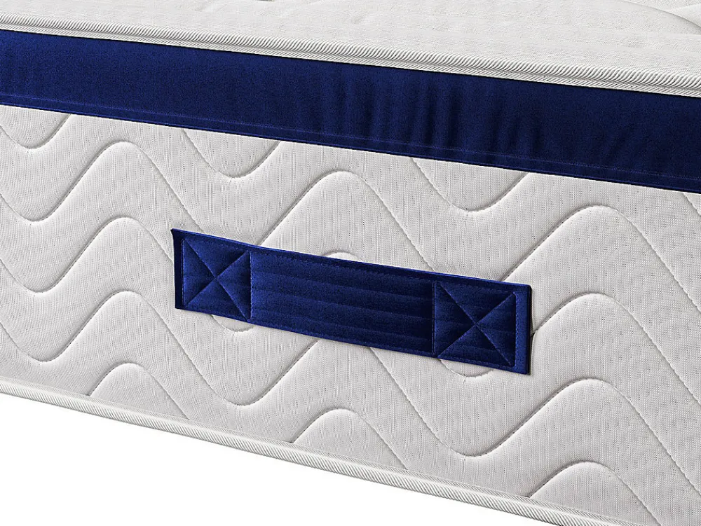 Ensemble 180 x 200 cm sommier coffre naturel clair + matelas hybride ressorts ensachés ép.30cm - MARQUIS de PALACIO>Vente-unique New
