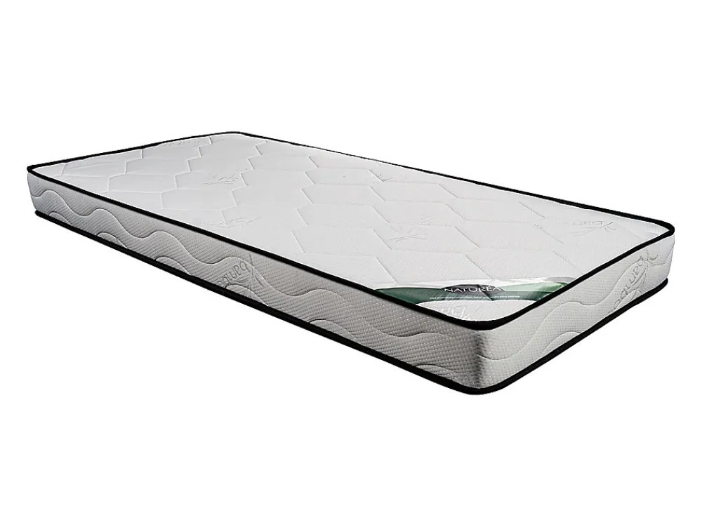 Ensemble 90 x 190 cm sommier coffre naturel clair + matelas mousse et coutil bambou ép.15cm - KANANI de NATUREA>Vente-unique Discount