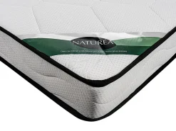 Ensemble 90 x 190 cm sommier coffre naturel clair + matelas mousse et coutil bambou ép.15cm - KANANI de NATUREA><noscript><img width=