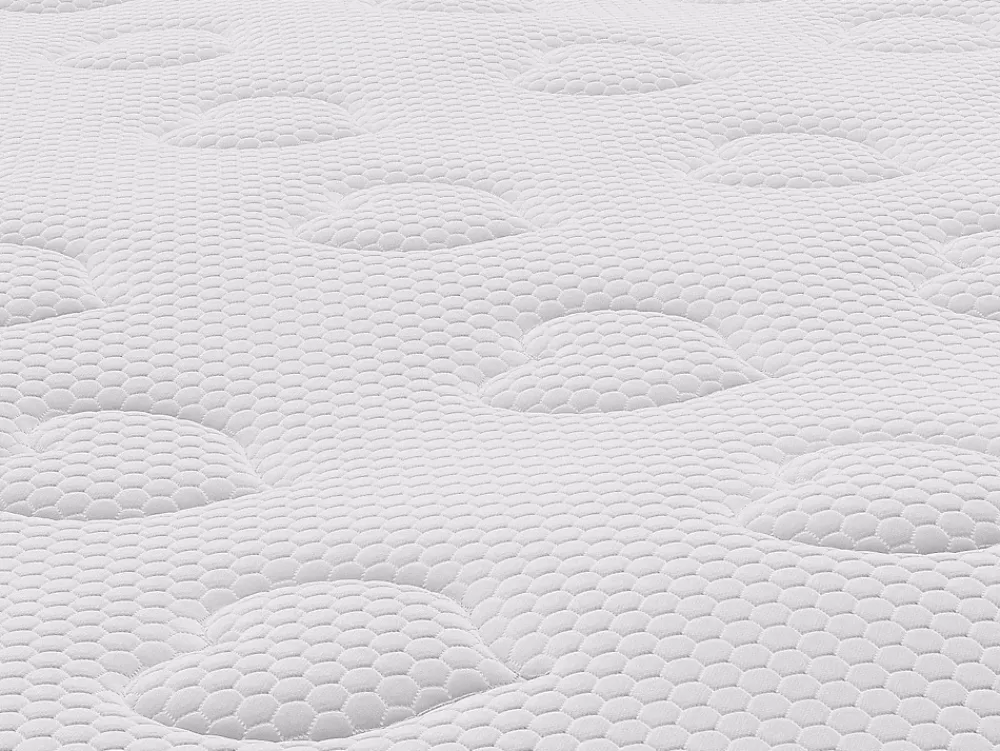 Vente-unique Ensemble 140 x 190 cm sommier coffre naturel clair + matelas ressorts ensachés surmatelas intégré ép.28cm - AMERICAN DREAM de* Ensemble Sommier Et Matelas