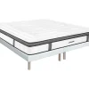 Ensemble 180 x 200 cm sommier tapissier + matelas hybride ressorts ensachés 7 zones et mémoire de forme ép.30cm - OLIANE de YSMÉE>Vente-unique Online