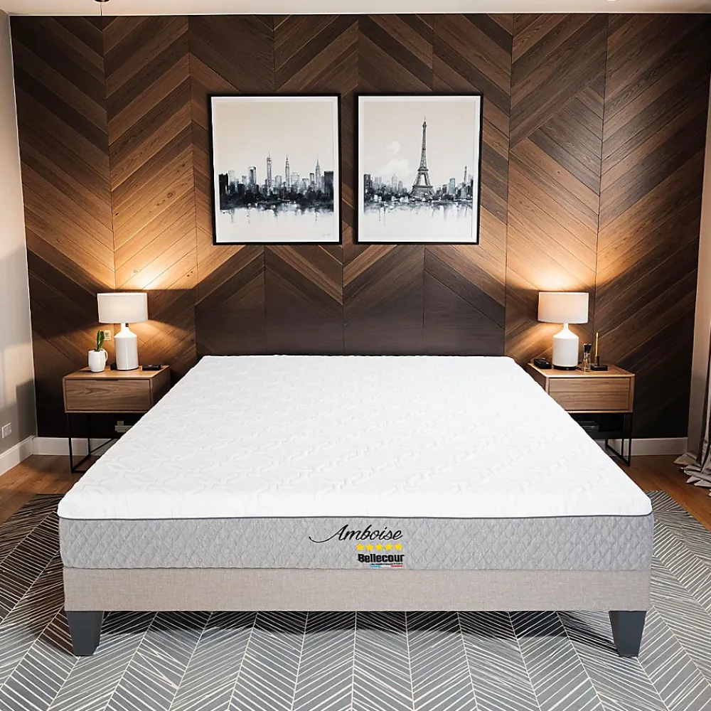 Bellecour Ensemble Amboise 90x200 cm Matelas Mousse + Sommier Bois* Ensemble Sommier Et Matelas