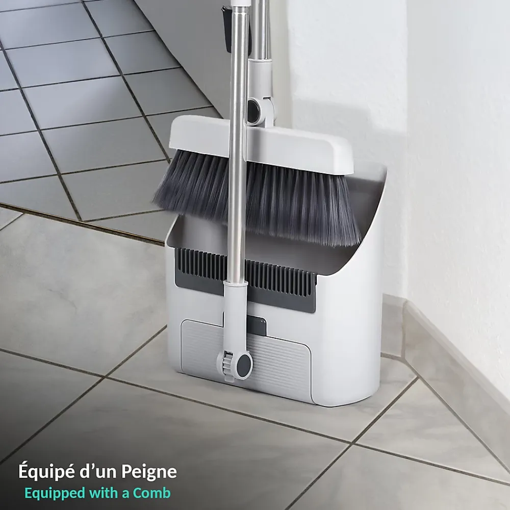 Fishtec Ensemble balai 3 en 1 Pivotant 180 pelle peigne Intégré* Balai Et Tête De Balai
