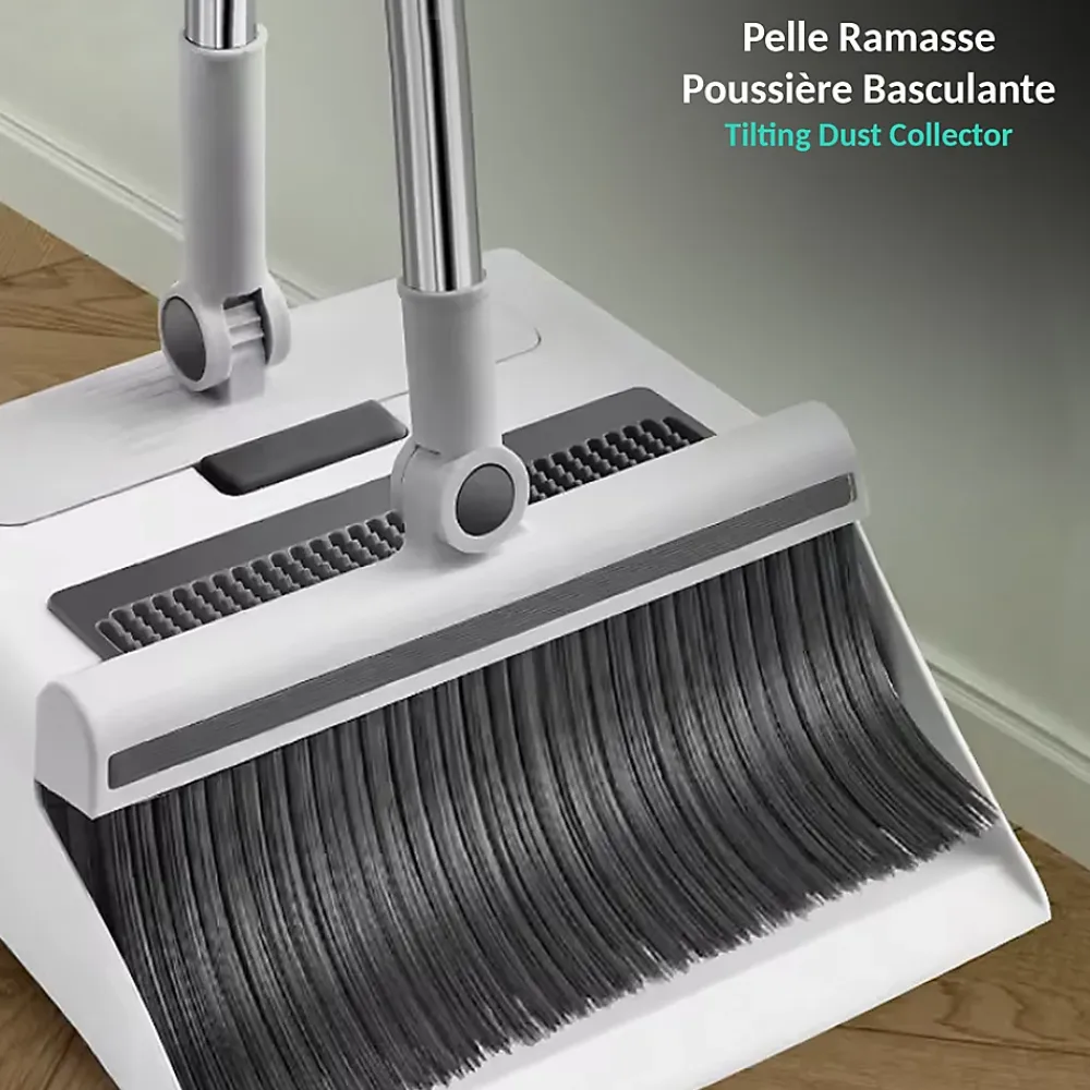 Fishtec Ensemble balai 3 en 1 Pivotant 180 pelle peigne Intégré* Balai Et Tête De Balai