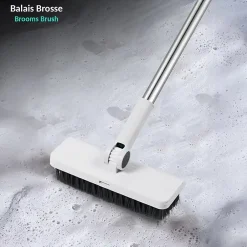 Fishtec Ensemble balai 3 en 1 Pivotant 180 pelle peigne Intégré* Balai Et Tête De Balai