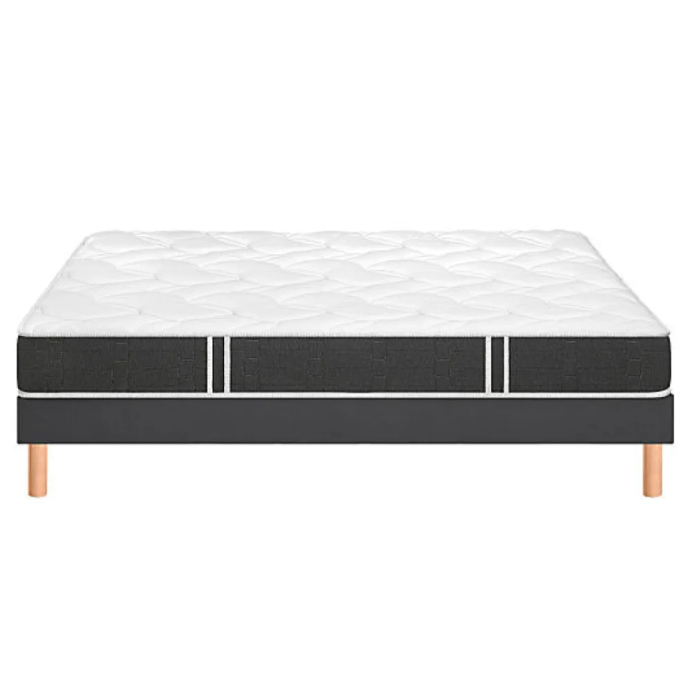 Bultex Ensemble ESSENTIAL + Sommier POWER + pieds 80x190 Mousse* Ensemble Sommier Et Matelas