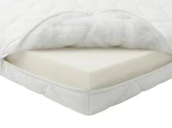 Ensemble complet boxspring tête de lit coutures verticales + sommiers relaxation électrique + matelas + surmatelas - 2 x 80 x 200><noscript><img width=