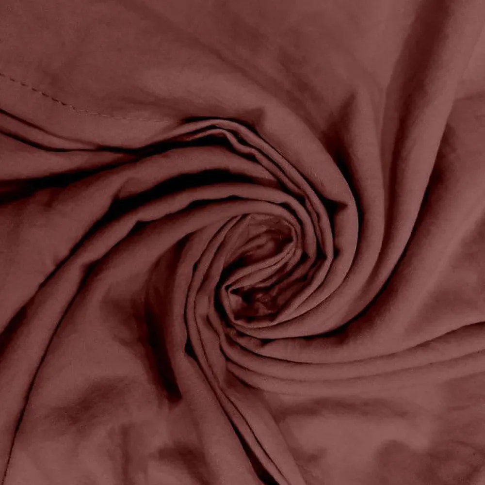 Ensemble couette et parure 7 Pièces BOHEME brique pour lit en 140x190 cm, par>Soleil D'Ocre Hot