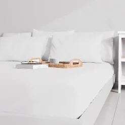 Ensemble couette et parure 7 Pièces BOHEME brique pour lit en 140x190 cm, par><noscript><img width=