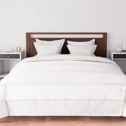 Ensemble couette et parure 7 Pièces BOHEME blanc pour lit en 140x190 cm, par><noscript><img width=