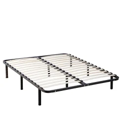Ensemble Cristal 90x200 cm Matelas Mousse + Sommier Métal><noscript><img width=