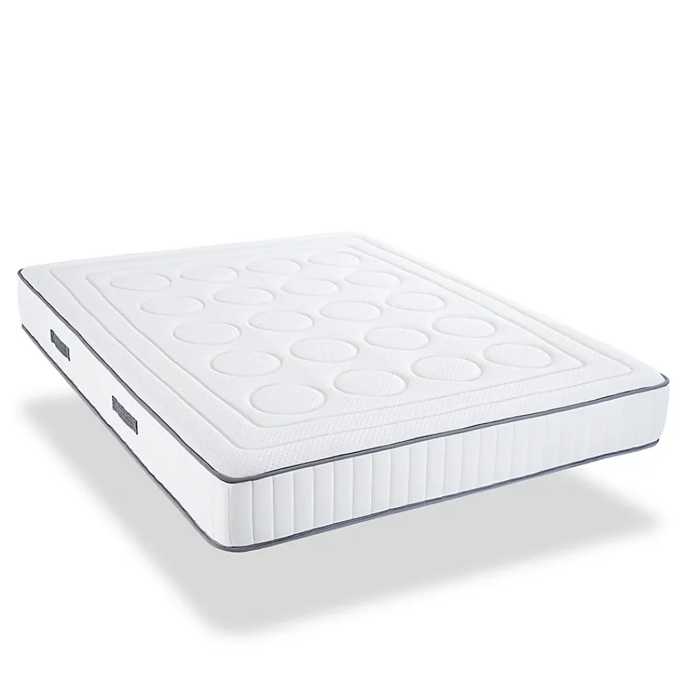 Olympe Literie Ensemble Cristal 90x190 cm Matelas Mousse + Sommier Métal* Ensemble Sommier Et Matelas