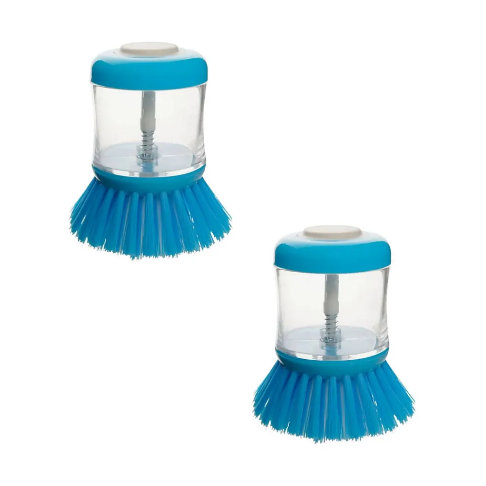 Fackelmann Ensemble de 2 Brosses à vaisselle avec réservoir pour liquide vaisselle Tecno* Brosse De Nettoyage