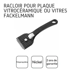 Fackelmann Ensemble de 2 Racloirs pour plaque vitrocéramique* Nettoyant Pour Cuisine