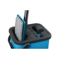 MSV Ensemble de nettoyage Seau Serpillière à plat nouveau système d'essorage COMPACTO* Serpillère