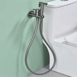 Ensemble douchette hygiénique WC SKY BATH black gun metal PVD Inox S304 série HARMONY>Poalgi Best
