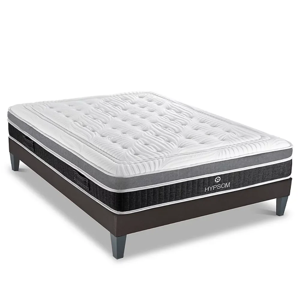 Hypsom Ensemble Elégance 140x190 cm Matelas Mousse + Sommier Bois* Ensemble Sommier Et Matelas