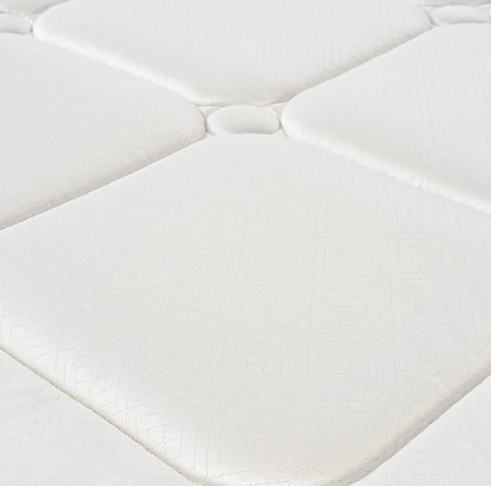 Ensemble L'INOUBLIABLE + Sommier Confort Medium + Pieds 90x200 Gris souris Ressorts>Epeda Outlet