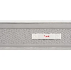 Ensemble L'ESCAPADE + Sommier Confort Medium + Pieds 200x200 Gris souris Ressorts et mousse à mémoire de forme><noscript><img width=