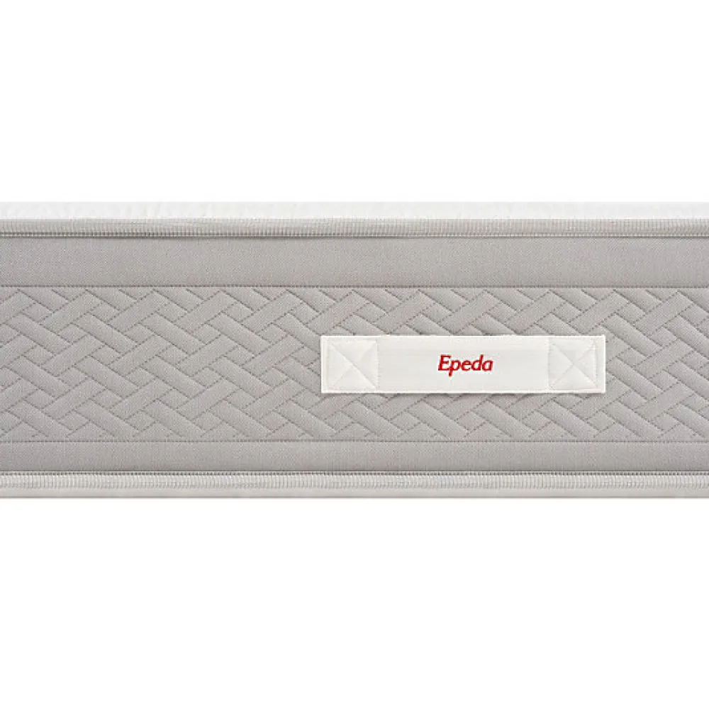 Ensemble L'ESCAPADE + Sommier Confort Medium + Pieds 200x200 Gris souris Ressorts et mousse à mémoire de forme>Epeda Outlet