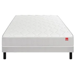 Ensemble DÉPAYSANT + Sommier Escale + Pieds 160x200 Ressorts><noscript><img width=