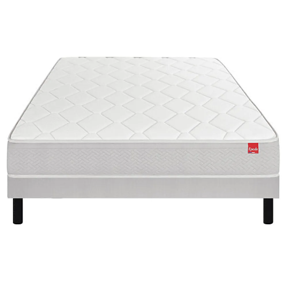 Epeda Ensemble DÉPAYSANT + Sommier Escale + Pieds 70x190 Ressorts* Ensemble Sommier Et Matelas
