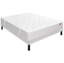 Epeda Ensemble ITINERAIRE + Sommier Escale + Pieds 80x200 Ressorts* Ensemble Sommier Et Matelas