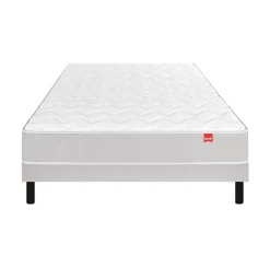 Epeda Ensemble L'AILLEURS + Sommier Escale + Pieds 140x190 Ressorts* Ensemble Sommier Et Matelas