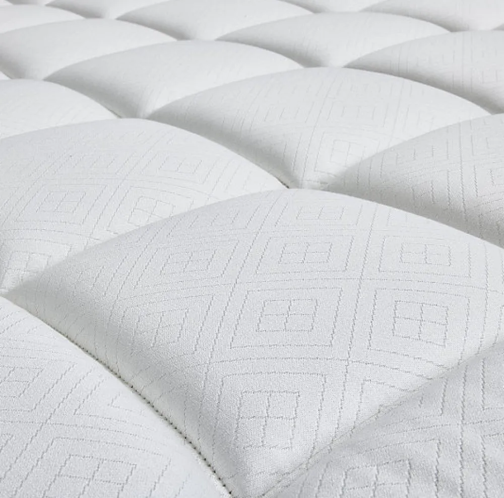 Epeda Ensemble LE MAJESTUEUX + Sommier Confort Medium + Pieds 200x200 Gris souris Ressorts* Ensemble Sommier Et Matelas