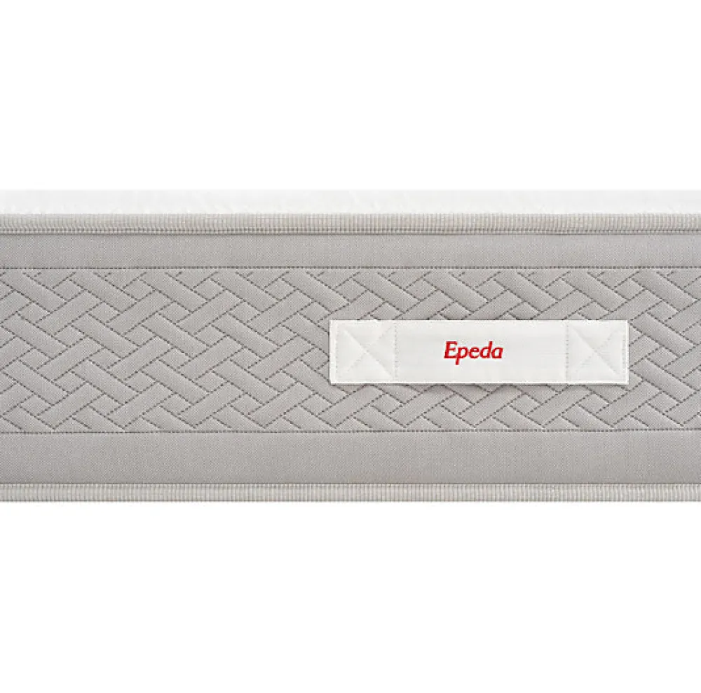 Epeda Ensemble LE MAJESTUEUX + Sommier Confort Medium + Pieds 200x200 Gris souris Ressorts* Ensemble Sommier Et Matelas