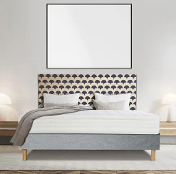 Ensemble MORPHOZONE 180 + Sommier Tradition Graphic 13cm + Pieds 140x200 Latex>Essenzia Online