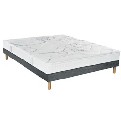 Ensemble MORPHOZONE 190 + Sommier Tradition Graphic 13cm + Pieds 150x190 Latex><noscript><img width=