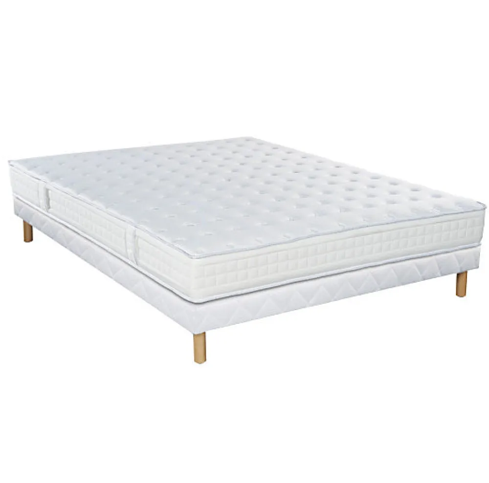Ensemble CHARME + Sommier Tradition + Pieds 140x190 Mousse>Essenzia New