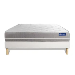 Actisom Ensemble Latex et mémoire de forme de confort Equilibré avec sommier kit* Ensemble Sommier Et Matelas