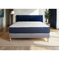 Actisom Ensemble Latex et mémoire de forme de confort Equilibré avec sommier kit* Ensemble Sommier Et Matelas