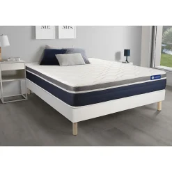 Ensemble Latex et mémoire de forme de confort Mi-ferme avec sommier kit>Actisom Sale