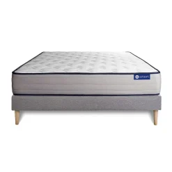 Actisom Ensemble Latex et mémoire de forme de confort Ferme avec sommier kit* Ensemble Sommier Et Matelas