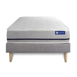 Actisom Ensemble Latex et mémoire de forme de confort Mi-ferme avec sommier kit* Ensemble Sommier Et Matelas