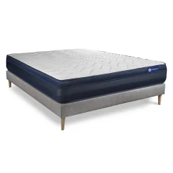 Actisom Ensemble Latex et mémoire de forme de confort Très ferme avec sommier kit* Ensemble Sommier Et Matelas