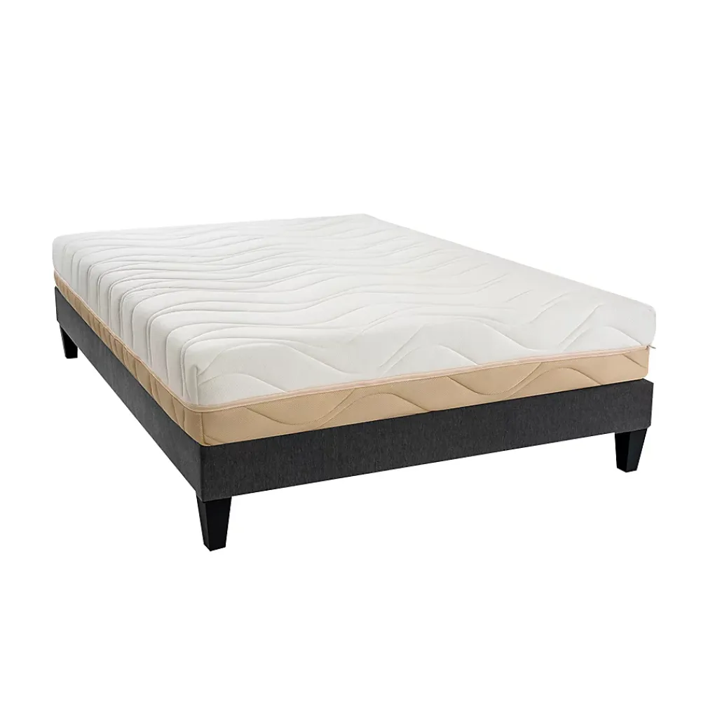 Bellecour Ensemble Leman 140x190 cm Matelas Mousse + Sommier Bois* Ensemble Sommier Et Matelas