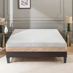 Bellecour Ensemble Leman 140x190 cm Matelas Mousse + Sommier Bois* Ensemble Sommier Et Matelas