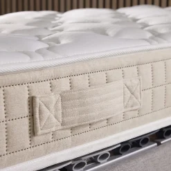 Idliterie Ensemble matelas 100% latex 3 zones sommier noir 140x190* Ensemble Sommier Et Matelas